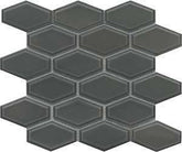 Emser Tile Reward Series F27REWAGR1011MHW Porcelain Mosaic Tile, 11 in L Tile, 10 in W Tile, Pressed Edge, Gray
